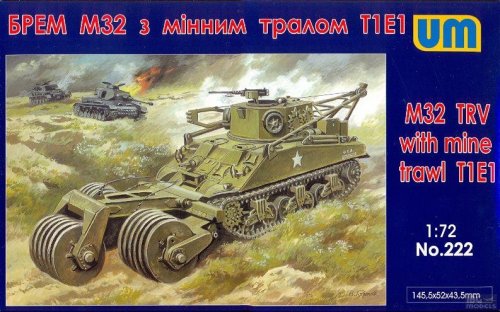 Przejdź do produktu UNIMODELS 222 - 1:72 M32 Sherman recovery vehicle with mine trawl T1E1