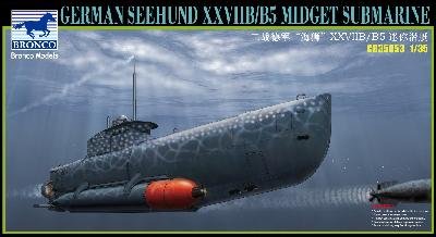 Przejdź do produktu BRONCO CB 35053 - 1:35 German Seehund XXVII B/B5 Midget Submarine