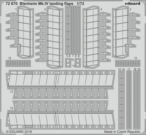 Przejdź do produktu EDUARD 72670 - 1:72 Blenheim Mk.IV landing flaps