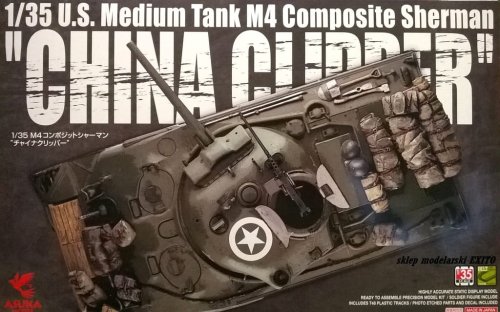 Przejdź do produktu ASUKA (TASCA) 35034 - 1:35 U.S. Medium Tank M4 Composite Sherman - China Clipper