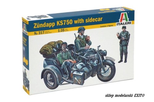 Przejdź do produktu ITALERI 0317 - 1:35 Zundapp KS750 with Sidecar