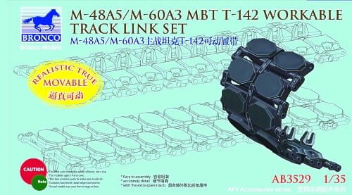 Przejdź do produktu BRONCO AB 3529 - 1:35 US M-60A3 MBT T-142 Workable Track Link Set