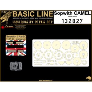 HGW 132827 - 1:32 Sopwith Camel seatbelts + masks