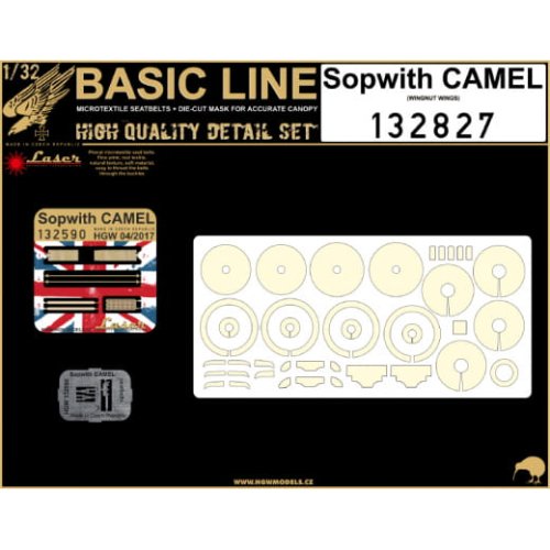 Przejdź do produktu HGW 132827 - 1:32 Sopwith Camel seatbelts + masks
