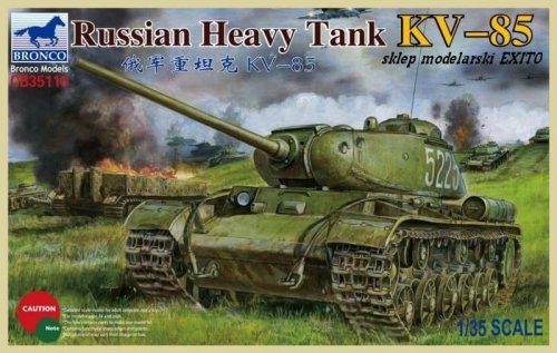Przejdź do produktu BRONCO CB 35110 - 1:35 Russian Heavy Tank KV-85