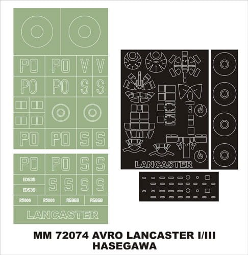 Przejdź do produktu MONTEX MM72074 - 1:72 Lancaster Mk.I/II