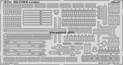 Przejdź do produktu EDUARD 48841 - 1:48 MiG-23MLD weapons