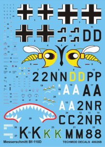 TECHMOD 48026 - 1:48 Messerschmitt Bf-110D