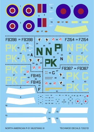 Przejdź do produktu TECHMOD 72021 - 1:72 P-51 Mustang III