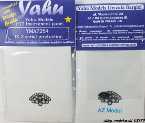 Przejdź do produktu YAHU YMA7264 - 1:72 IK-3 tablica przyrządów