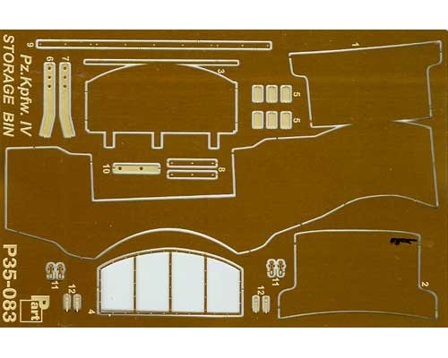 Przejdź do produktu PART P35083 - 1:35 Pz.Kpfw. IV turret tool box