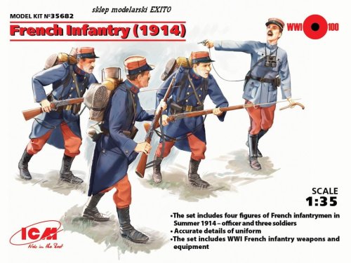 Przejdź do produktu ICM 35682 - 1:35 French Infantry (1914)