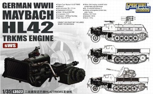 Przejdź do produktu GREAT WALL HOBBY 3522 - 1:35 WWII German Maybach HL42 TRKMS Engine