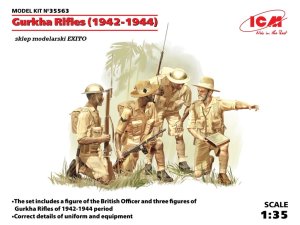 ICM 35563 - 1:35 Gurkha Rifles ( 1942-1944 ) 4 figures