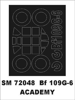 Przejdź do produktu MONTEX SM72048 - 1:72 Messerschmitt Bf-109 G-6