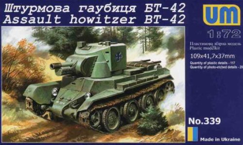 Przejdź do produktu UNIMODELS 339 - 1:72 Finnish Tank BT-42 Assault Howitzer