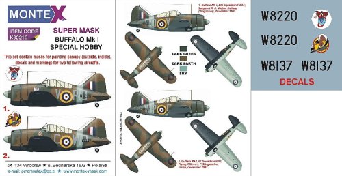 Przejdź do produktu MONTEX K32219 - 1:32 Brewster Buffalo Mk.I