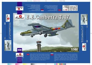 AMODEL 1430 - 1:144 E.E. Canberra-T.17