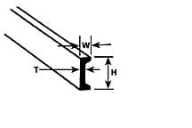 Przejdź do produktu PLASTRUCT 90535 - Ceownik 4,8 mm x 1,6 mm x 375 mm