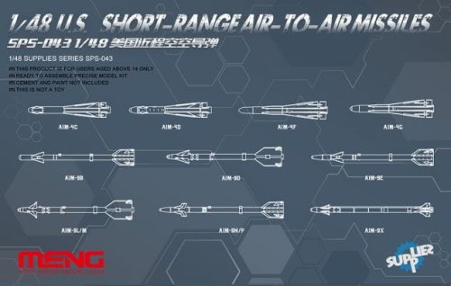 Przejdź do produktu MENG MODEL SPS043 - 1:48 U.S. Short-Range Air-to-Air Missiles