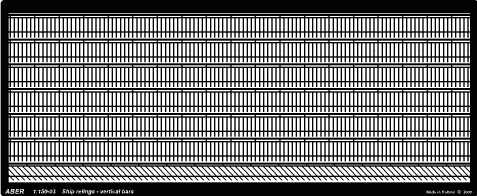 Przejdź do produktu ABER 1:150-03  - 1:150 Ship railings - vertical bars (relingi, pionowe pręty)
