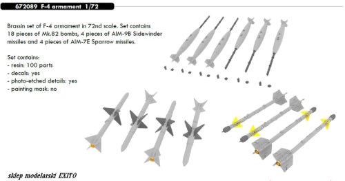 Przejdź do produktu EDUARD 672089 - 1:72 F-4 armament