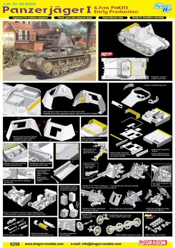 Przejdź do produktu DRAGON 6258 - 1:35 Panzerjager I 4.7cm PaK(t) Early Production