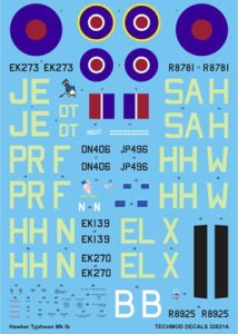 TECHMOD 32021 - 1:32 Hawker Typhoon Mk.Ib