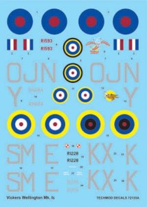 TECHMOD 72135 - 1:72 Vickers Wellington Mk.I C
