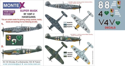 Przejdź do produktu MONTEX K32248 - 1:32 Messerschmitt Bf 109F-2
