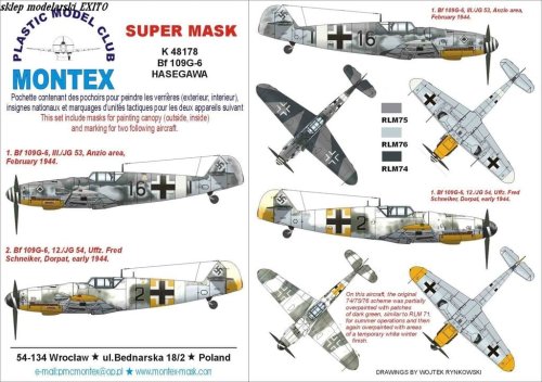 Przejdź do produktu MONTEX K48178 - 1:48 Bf-109G-6