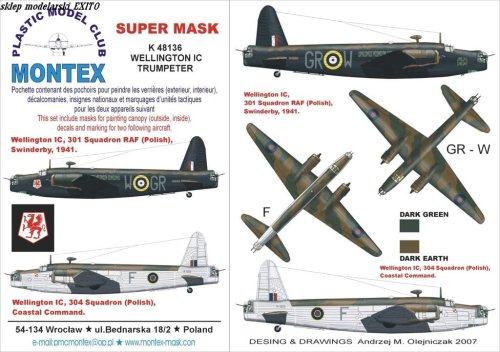 Przejdź do produktu MONTEX K48136 - 1:48 Wellington Mk.IC