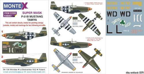 Przejdź do produktu MONTEX K48267 - 1:48 P-51B Mustang