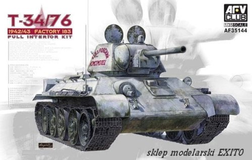 Przejdź do produktu AFV CLUB 35144 - 1:35 T-34/76 Mod.1942/43 Factory 183 - Full Interior Kit