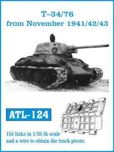 Friulmodel ATL-124 - 1:35 Metalowe gąsienice T-34/76 from November 1941/42/43