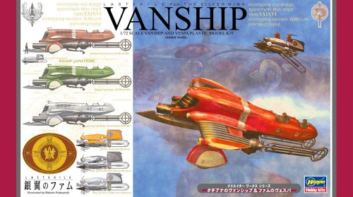 Przejdź do produktu HASEGAWA CW07 - 1:72 Lastexile Silver Wing Vanship Vespa (2 kits)