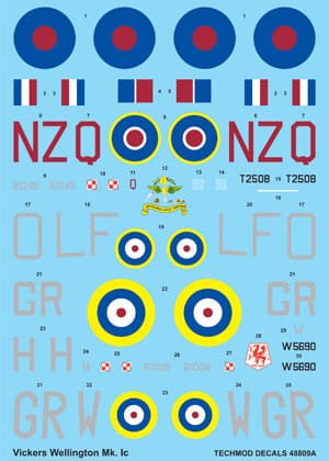 Przejdź do produktu TECHMOD 48809 - 1:48 Vickers Wellington Mk.I C