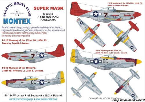 Przejdź do produktu MONTEX K32043 - 1:32 P-51D Mustang