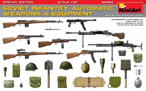 Przejdź do produktu MINIART 35268 - 1:35 Soviet Infantry Automatic Weapons & Equipment - Special Edition