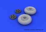 EDUARD 648098 - 1:48 Spitfire wheels - 5 spoke