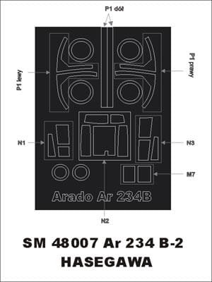 Przejdź do produktu MONTEX SM48007 - 1:48 Arado Ar-234B2