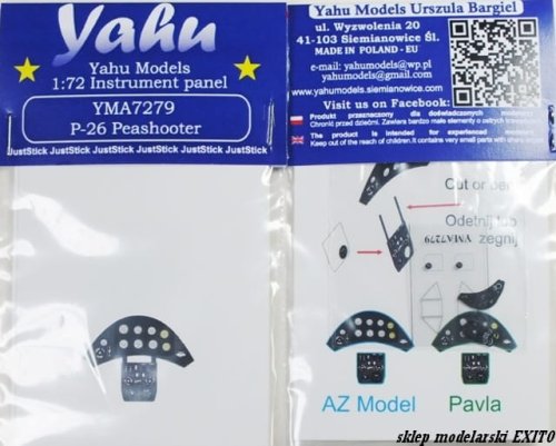 Przejdź do produktu YAHU YMA7279 - 1:72 P-26 Peashooter tablica przyrządów