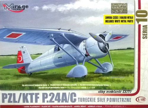 Przejdź do produktu MIRAGE 481005 - 1:48 PZL / KTF P.24c Turcja