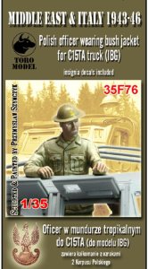 TORO MODEL 35F76 - 1:35 Oficer w mundurze tropikalnym do C15TA 1943-46