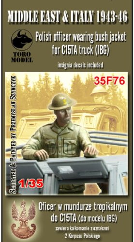 Przejdź do produktu TORO MODEL 35F76 - 1:35 Oficer w mundurze tropikalnym do C15TA 1943-46