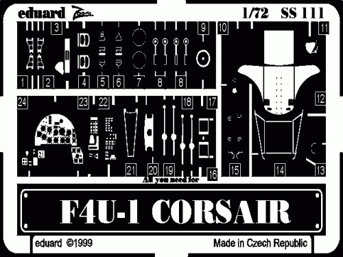 Przejdź do produktu EDUARD SS111 - 1:72 F4U-1