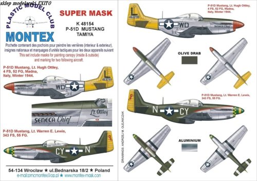 Przejdź do produktu MONTEX K48154 - 1:48 P-51 D Mustang