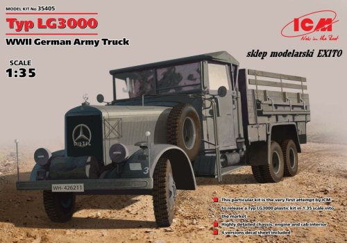 Przejdź do produktu ICM 35405 - 1:35 Typ LG3000 WWII German Army Truck