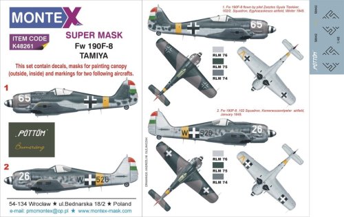 Przejdź do produktu MONTEX K48261 - 1:48 Focke Wulf Fw 190F-8