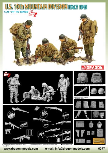 Przejdź do produktu DRAGON 6377 - 1:35 U.S. 10th Mountain Division Italy 1945